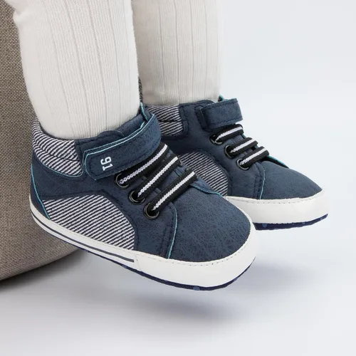 Vista 3 de Miamooi Zapatos deportivos para bebés, niños y niñas, suela suave, zapatos de primera caminata, informales, planos, ligeros, para cuna