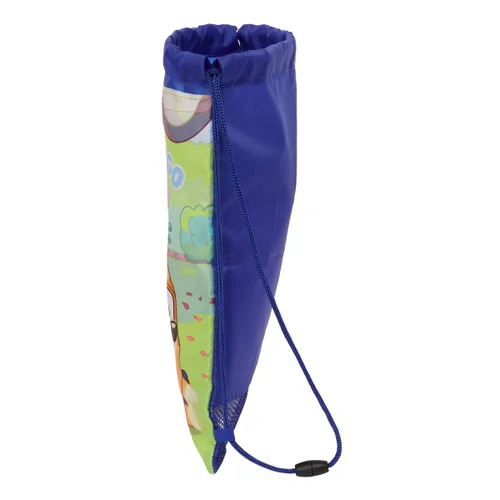 Vista 3 de Bolsa Mochila con Cuerdas Bluey Azul marino 26 x 34 x 1 cm