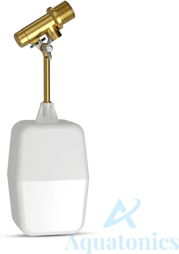 Vista 2 de Válvula de flotador de agua de 3/8" – Controlador de nivel de agua resistente de 125 PSI – Válvula de flotador de tuerca alada fácil de ajustar