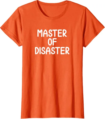 Vista 14 de Camiseta divertida con texto en inglés "Master Of Disaster
