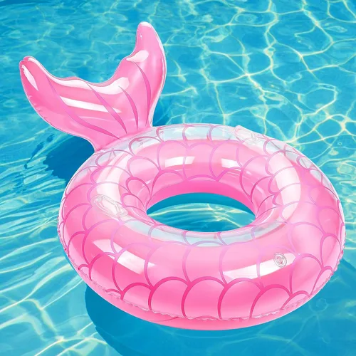 Vista 10 de MoKo Anillo de natación inflable, lindo flotador de piscina, decoración de tubo, tubos de natación, piscina al aire libre, playa, flotadores