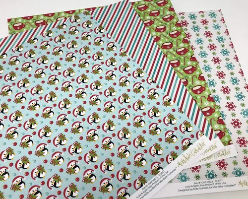 Vista 5 de Paquete de papel con patrón – Oh What Fun – Scrapbook Premium Specialty Paper de una cara de 12 x 12 pulgadas, colección incluye 16 hojas – por Miss