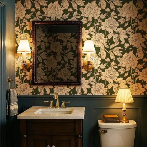 Vista 8 de Simon&Siff Papel Tapiz Lineal Floral, Papel Tapiz Blanco y Negro Despegar y Pegar Flores Boceto Papel de Pared Floral Removible para Dormitorio Baño