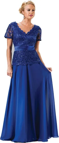 Vista 15 de Meier - Vestido para la madre de la novia con cuentas y manga larga.