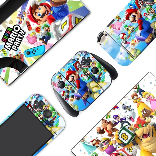 Vista 2 de SadSkins Cubierta completa para Switch OLED Anime Switch OLED Protector OLED Cubierta de piel Adhesivo de vinilo mate (solo interruptor OLED)