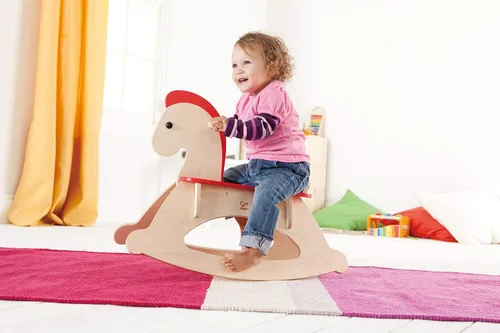 Vista 3 de Caballo de madera Hape Wood Rock and Riders, Beige