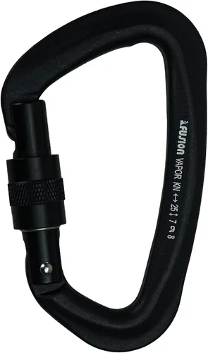 Vista 7 de FUSION Climb Vapor III Militar Tactical Matte Edition Aluminio Recta Puerta Llave Mosquetón D Modificado Negro, Mosquetón de caza (FP-8122-3ST-BLK)