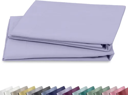 Vista 8 de California Design Den Juego de 2 fundas de almohada estándar tamaño Queen - 100% algodón, juego de 2 fundas de satén suave, se adapta a almohadas
