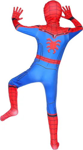Vista 5 de JunPhaeton Disfraz de superhéroe para niños, disfraz de elastano para Halloween y cosplay