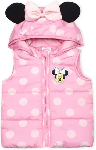 Vista 3 de Disney Minnie Mouse - Conjunto de camisa chaleco y leggings para niñas pequeñas color rosa