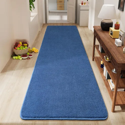 Vista 32 de Amearea Alfombra moderna lavable de 2 x 4 pies, color negro, alfombra de área pequeña para dormitorio, sala de estar, alfombra de espuma