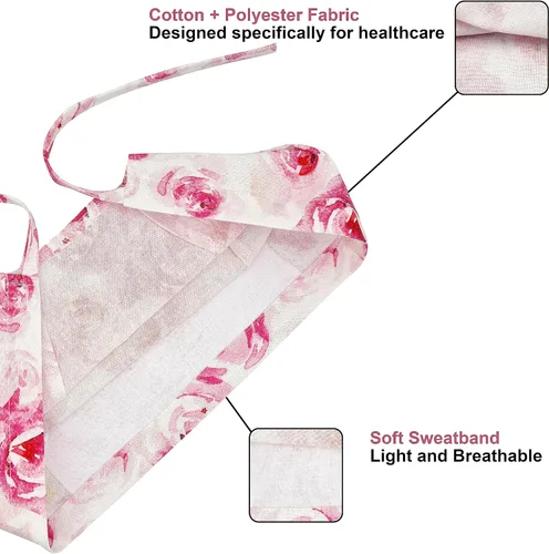 Vista 4 de Print Scrub Caps - Sombrero perfecto para enfermeras, médicos y EMTs..