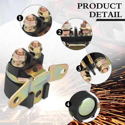 Vista 3 de King Quad 300 Relé solenoide de arranque para Arctic cat 300 250 Honda VTX 1800 Suzuki King Quad 300 650 LTF300 LT-F300 1999-2002 LT-F4WDX
