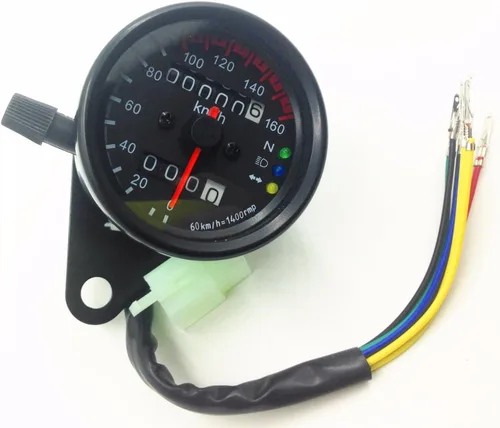 Vista 2 de 12V Universal Dual Odómetro Velocímetro Medidor Medidor Doble Kilometraje Medidor para Motocicletas ATV Scooter