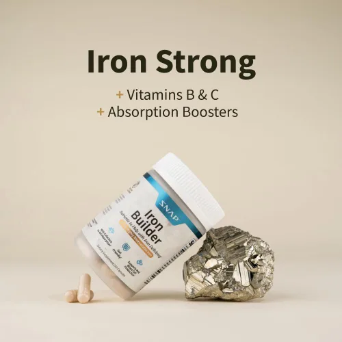 Vista 7 de Snap Supplements Suplementos naturales de hierro constructor, píldoras de hierro de 21 mg para aumentar la energía, el metabolismo y la digestión