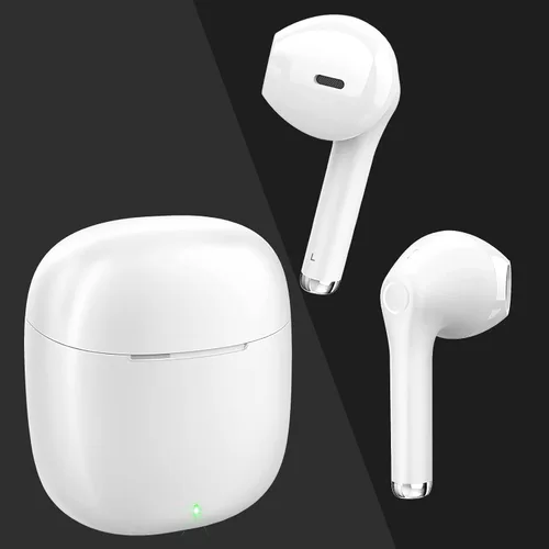 Vista 2 de yobola Auriculares inalámbricos, auriculares Bluetooth, graves profundos y ligeros, mini auriculares inalámbricos para correr/fitness, 25 horas
