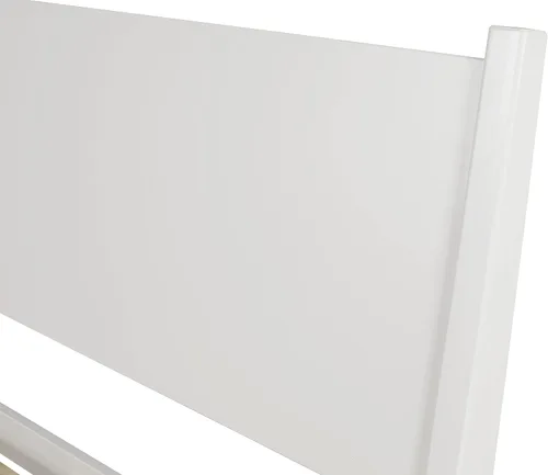 Vista 5 de Camaflexi Cama de panel Mid-Century - Tamaño individual - Blanco