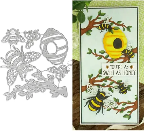 Vista 11 de DzIxY Juego de troqueles de corte de metal para tarjetas con diseño de pájaros, troquelados, plantillas de máquina para álbumes de recortes