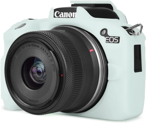 Vista 12 de Rieibi EOSR50 EOS R50 Estuche, Estuche Protector de Silicona Suave para Cámara Vlogging Canon EOS R50 EOSR50, Estuche de Cámara Ligero EOS R50