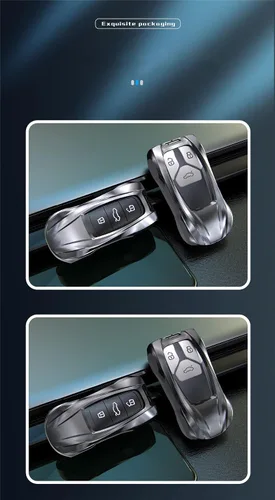 Vista 7 de Supercar Style - Funda de metal para llave remota sin llave para Audi A6 A7 A8 Q8 SQ8 E-Tron S6 S7 RS6 Q7