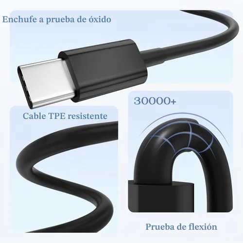 Vista 5 de Cable Carplay de coche para iPhone 17/16/15, iPhone 17/16/15Pro 17/16/15 ProMax 17/16/15 Plus, cable USB A a USB C para Apple Carplay, cargador