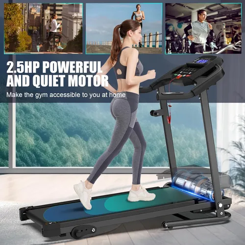 Vista 7 de FYC Compact Folding Treadmill for Home - 2.5HP Quiet Brushless Motor, 3-Level Incline, 7.5 MPH, Shock Absorption, Space-Saving Design for Running