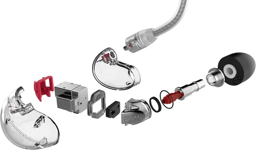 Vista 7 de Shure Auriculares con aislamiento de sonido SE846 Gen 2 con cable desmontable de 64" - Transparente Flagship in-ear monitors with four drivers and