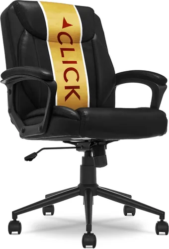 Vista 14 de Click365 Transform 1.0 Silla de oficina ergonómica, silla de escritorio con respaldo medio con brazos acolchados, soporte lumbar, altura ajustable