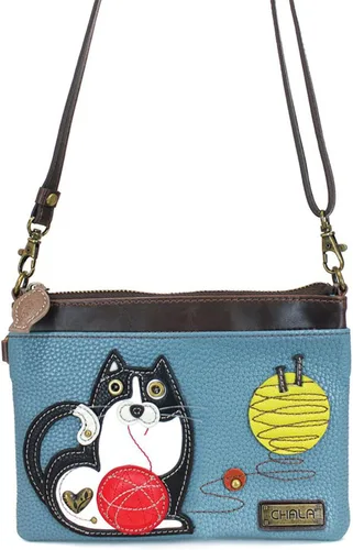 Vista 42 de CHALA Mini bandolera/bolso con correa convertible elegante, compacto, versátil