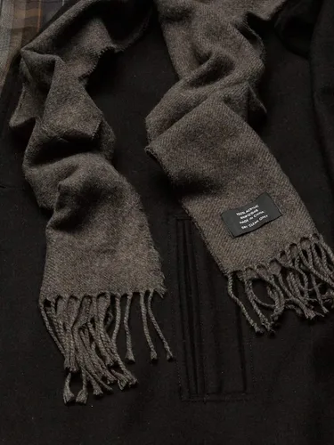 Vista 5 de LONDON FOG Amity - Abrigo de automóvil de mezcla de lana con bufanda para hombre