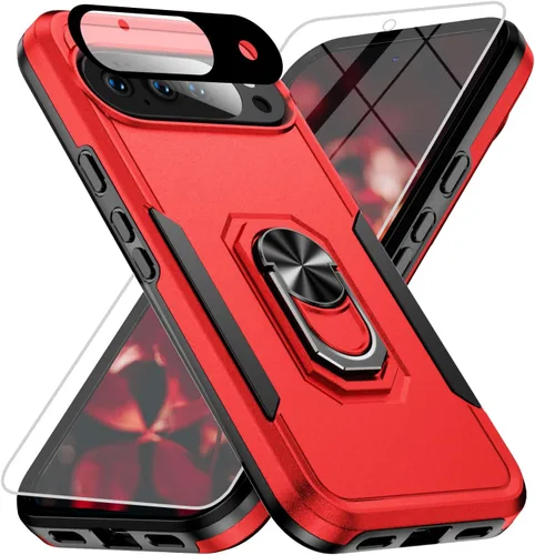 Vista 54 de Funda para Google Pixel 9 Pro XL [protección contra caídas de grado militar de 15 pies] con protector de pantalla y protector de lente, resistente a