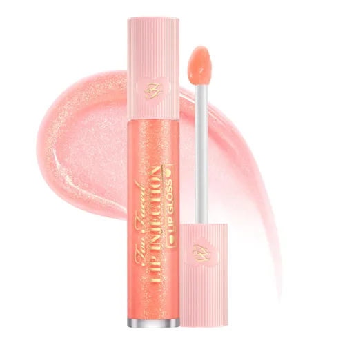 Vista 39 de Too Faced Lip Injection Lip Plumper Hydrating Lip Gloss for Fuller-Looking Lips Original, Maximum Plump, Cooling Gloss & Plumping Click Formulas