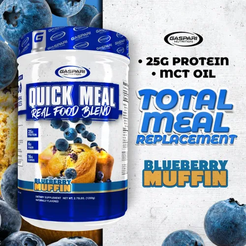 Vista 3 de Gaspari Nutrition Comida rápida, batido de proteína de reemplazo total de comida, proteína completa de aislado de proteína de carne, proteína