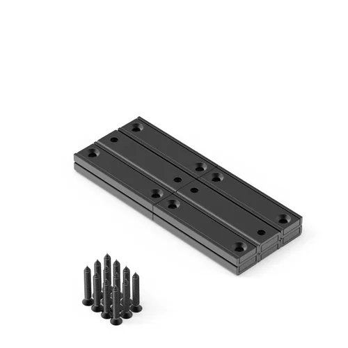 Vista 12 de Imanes rectangulares negros de neodimio de 16 libras con fuerza de tracción de 0.591 x 0.531 x 0.197 in, paquete de 16 con agujero avellanado
