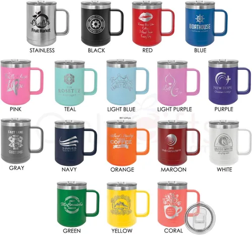 Vista 2 de Taza de café de 15 onzas con tapa superior deslizante, con aislamiento, ideal para regalo de mujeres u hombres