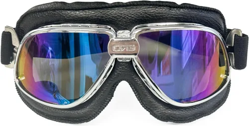 Vista 11 de CRG Sports goggle estilo vintage, aviador para motocicleta T11 - Clásico