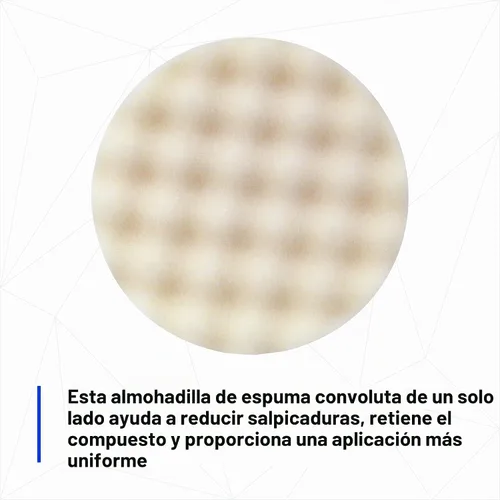 Vista 3 de 3M Almohadilla de compuesto de espuma, 05723, de un solo lado, respaldo plano, gancho y bucle, 8 pulg (203.2 mm), 2 almohadillas/bolsa 2