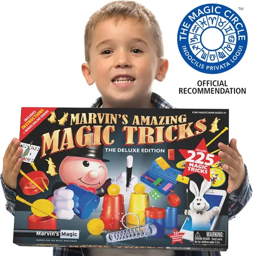 Vista 6 de Marvin's Magic - Juego de Magia para Niños - Caja de Trucos, Trucos Increíbles para Niños - Gama Made Easy - Incluye Varita, Trucos de Cartas, Mucho