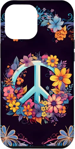 Vista 26 de Boho Floral Peace Sign Case for iPhone 17