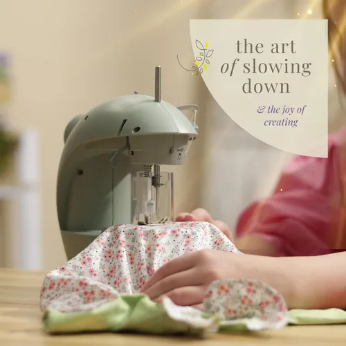 Vista 3 de Hearth & Harbor Minimáquina de coser para principiantes, máquina de coser portátil de doble velocidad pequeña para niños y adultos con mesa