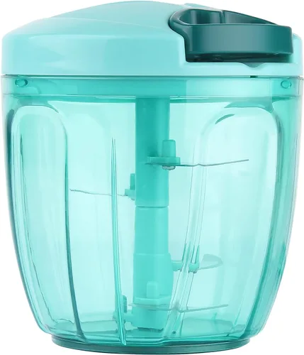 Vista 20 de Ourokhome Procesado manual de alimentos, picador de verduras portátil, rápido y con cuerda, para pequeñas cocinas, para ajo, cebolla, jengibre