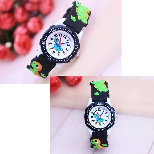 Vista 7 de ele ELEOPTION Kids Watch for Girls Boys Analog Watch, Waterproof Toddlers Digital Watch 3D Cute Cartoon Silicone Strap Watches for Kids Birthday Gift