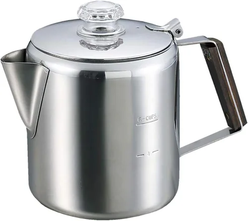 Vista 10 de Captain Stag M-1225 18-8 Percolador de acero inoxidable 3 tazas
