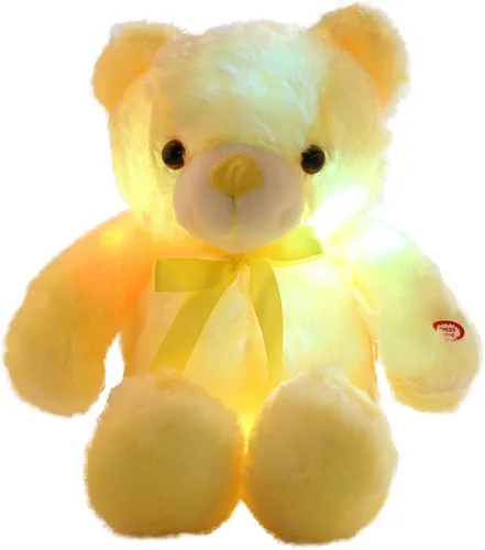 Vista 8 de Osos de peluche LED, animales de peluche, lindo oso brillante con luces de peluche, juguetes creativos luminosos de colores para habitación, niños