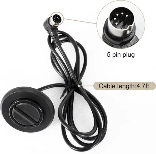 Vista 5 de Fromann - Teléfono de control de mano redondo de 2 botones y 5 pines Reemplazo eléctrico del control del auricular, fijado para la silla elevadora