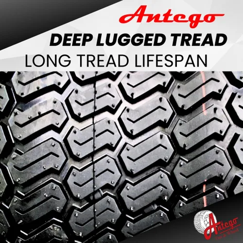 Vista 3 de Antego 18x8.50-8 - Conjunto de neumáticos y ruedas para carrito de golf, rueda marrón 8x7