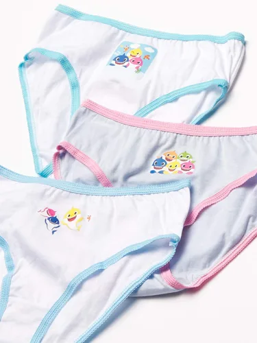 Vista 3 de Baby Shark Ropa interior 100% algodón peinado para niñas en tallas 59.1 ft, 23t, 4t, 4, 6, 8