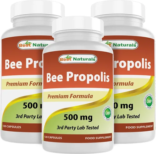 Vista 8 de Best Naturals Propóleos de abeja 500 mg 120 Cápsulas