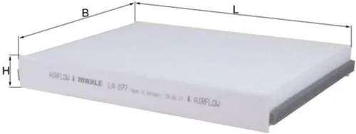 Vista 2 de MAHLE Filtro de aire de cabina LA 877