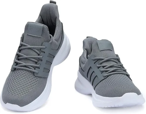 Vista 4 de Casbeam Zapatos de correr para hombre, cómodos, ligeros, transpirables, para caminar, con cordones, de malla, para entrenamiento, zapatos deportivos